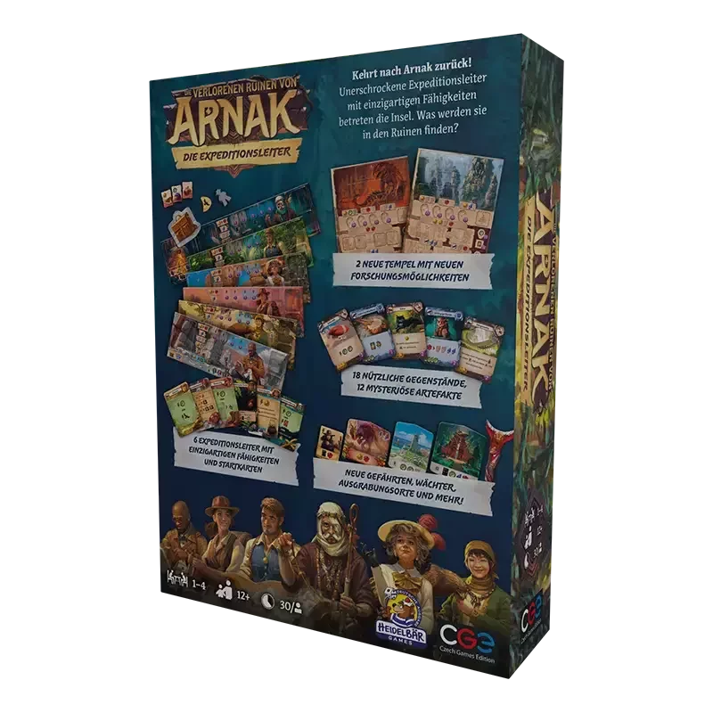 Arnak Expeditionsleiter Boxenrückseite