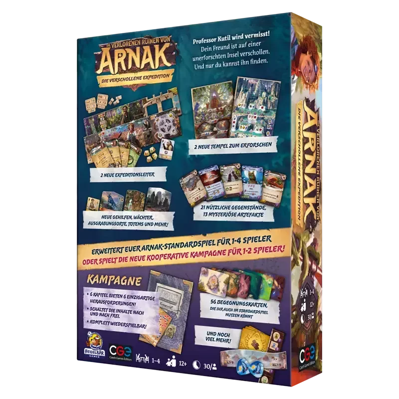 Arnak: Die verschollene Expedition Boxrückseite