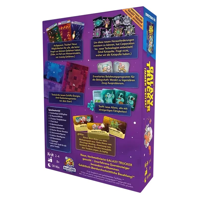 Galaxy Trucker Immer weiter Boxrückseite