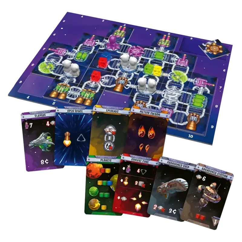 Galaxy Trucker 2. Edition Spielmaterial