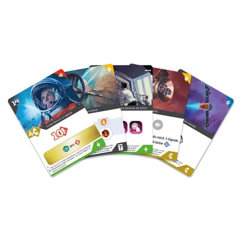 SETI: Raumfahrtorganisationen Kartenfächer