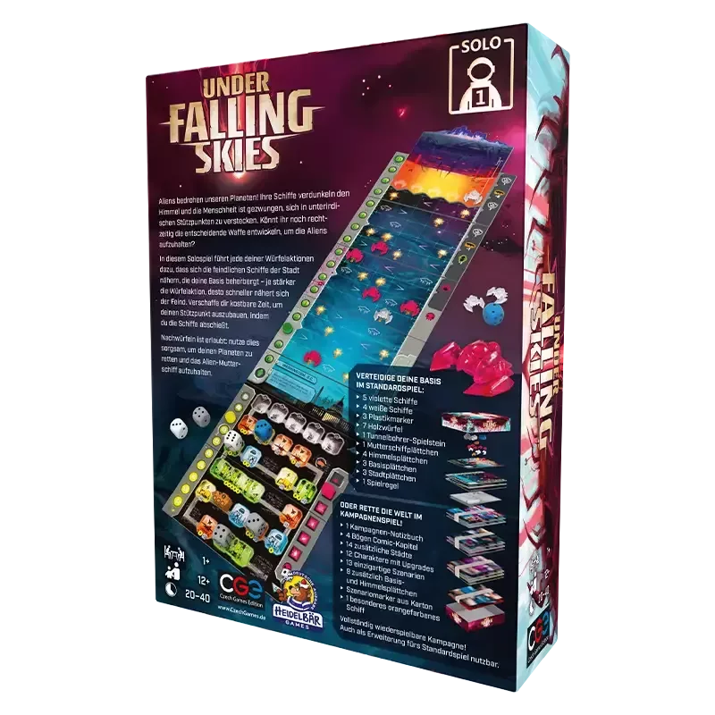 Under Falling Skies Boxrückseite