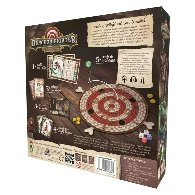 Dungeon Fighter 2. Edition Boxrückseite