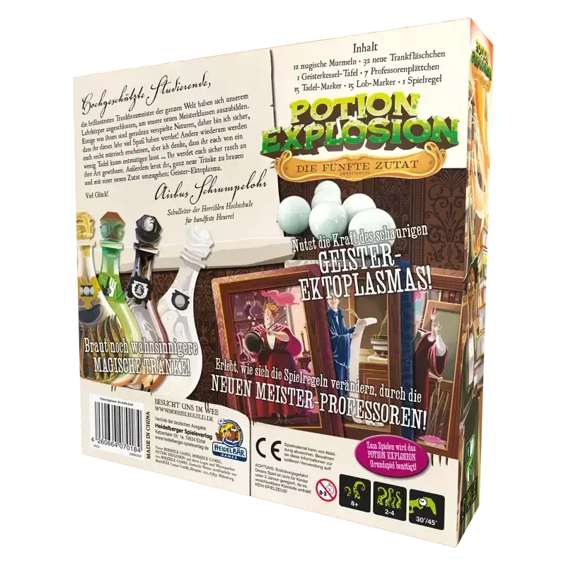 Potion Explosion fünfte Zutat Boxrückseite